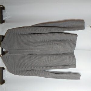 Style & Co Gray Long sleeve knit hooded sweater size medium NEW